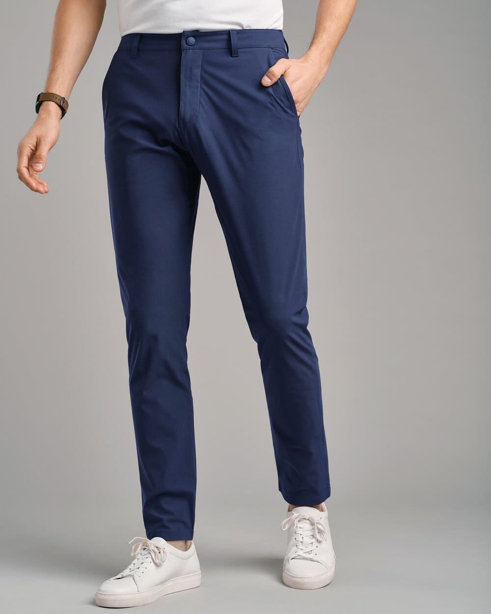 RHONE Commuter Pants Mens 32 Navy Slim Performance Travel Stretch Casual Golf